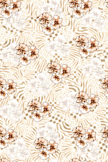 动物纹印花华亿平台图片