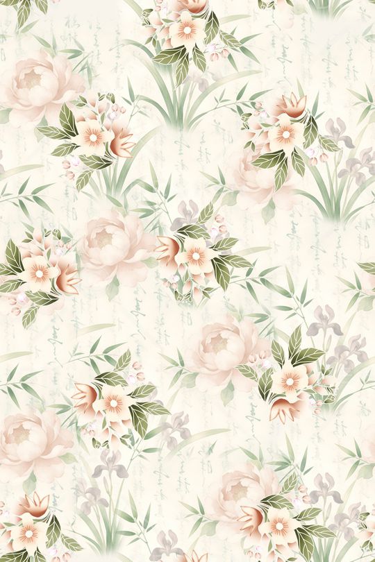 满版散花印花华亿平台图片