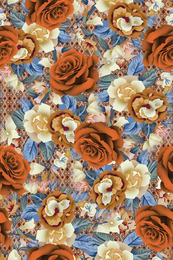 真丝印花华亿平台图片