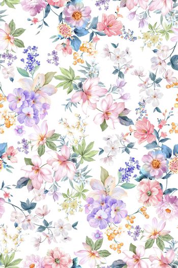 花卉印花华亿平台图片