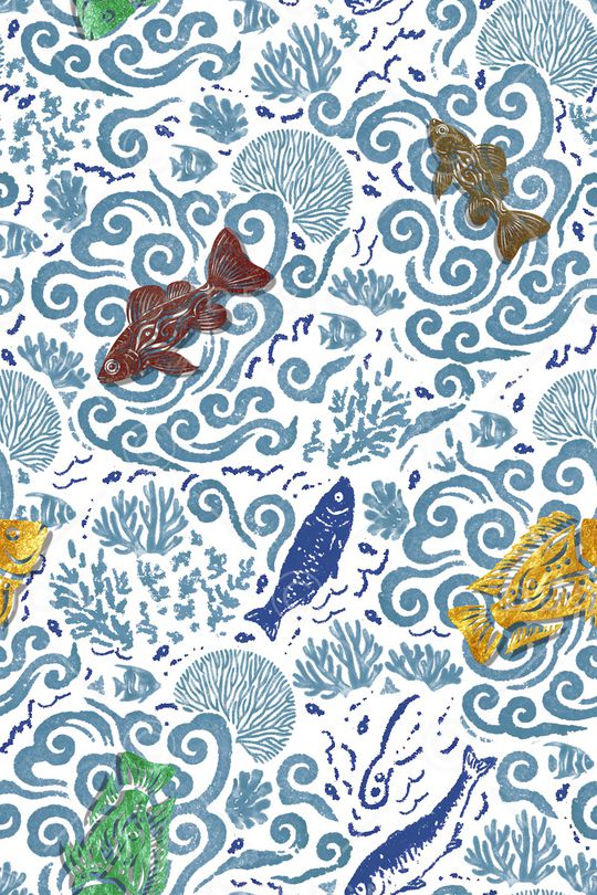 中国风印花华亿平台图片