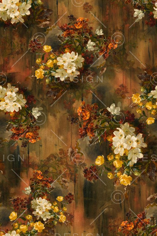 满版散花印花华亿平台图片