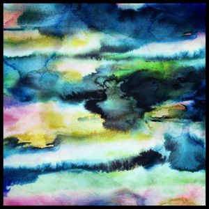 水墨印花华亿平台图片