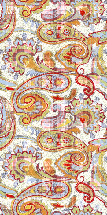 佩斯利花纹印花华亿平台图片