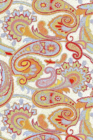 佩斯利花纹印花华亿平台图片