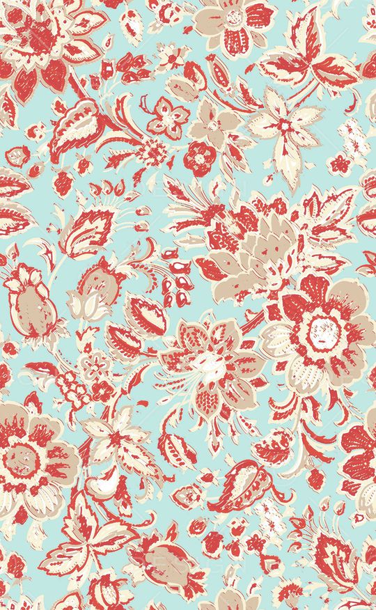 单色花卉印花华亿平台图片