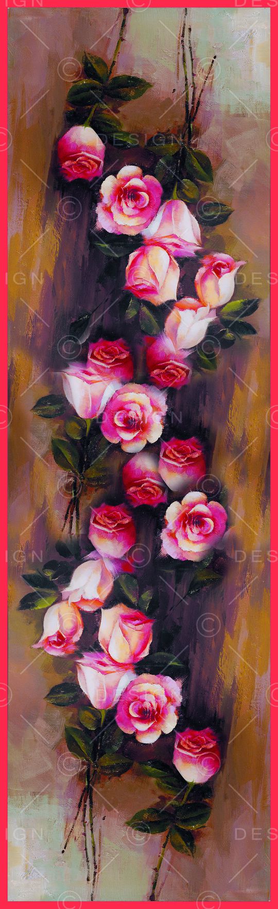 油画花卉印花华亿平台图片