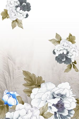 手绘花卉印花华亿平台图片