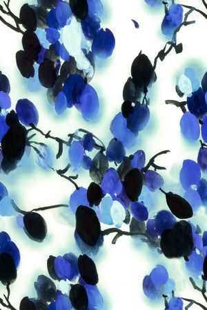 水墨印花华亿平台图片