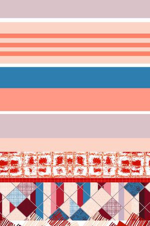 方格印花华亿平台图片