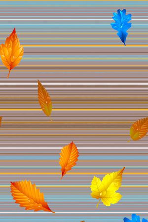 树叶印花华亿平台图片