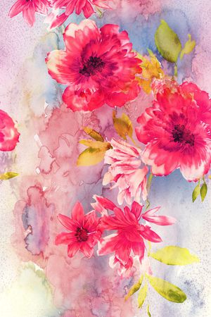 水彩印花华亿平台图片