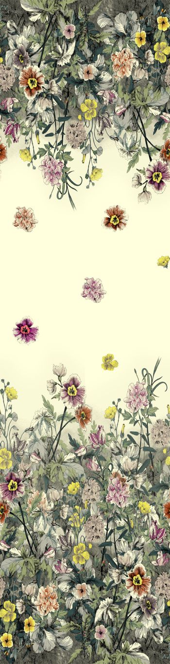 手绘花卉印花华亿平台图片