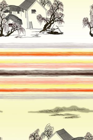 线条印花华亿平台图片