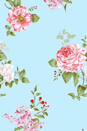 蓝底印花华亿平台图片