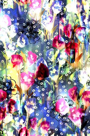 绚丽印花华亿平台图片