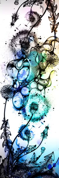 水墨印花华亿平台图片