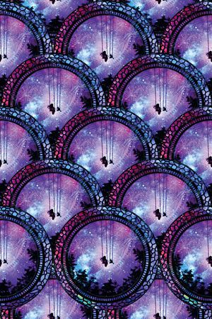 抽象印花华亿平台图片