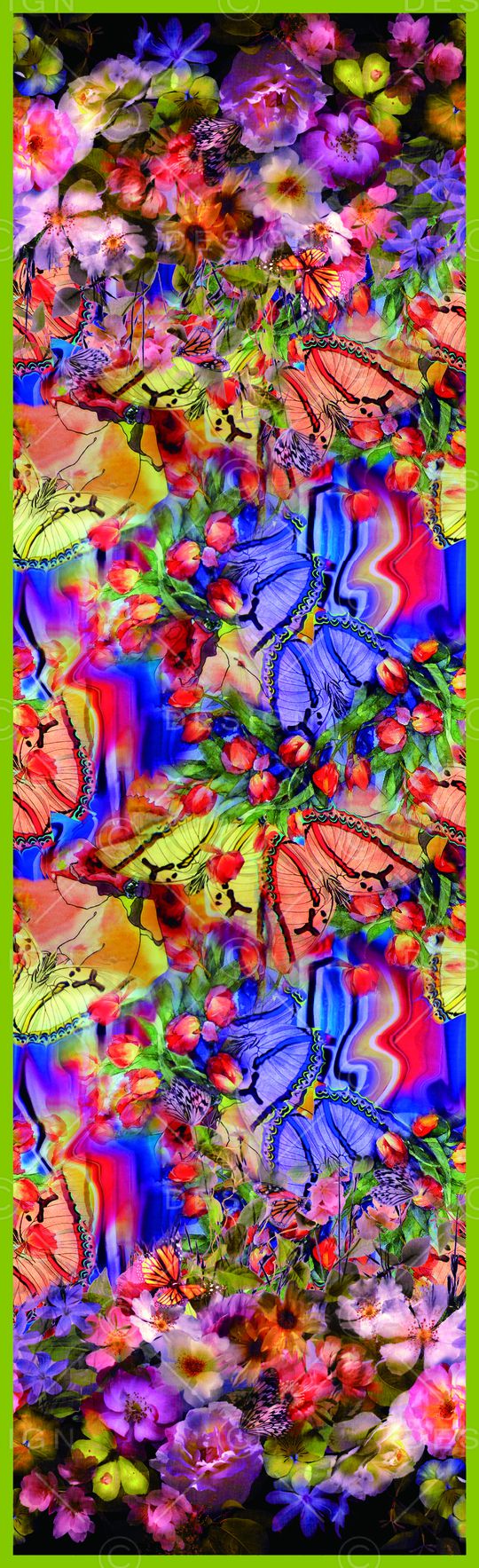 水彩花卉印花华亿平台图片