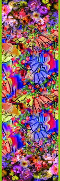 水彩花卉印花华亿平台图片