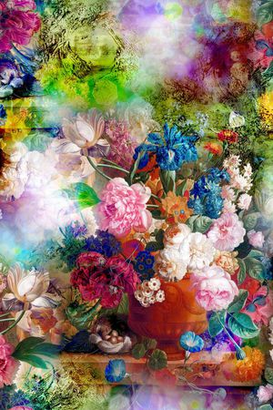 花朵印花华亿平台图片