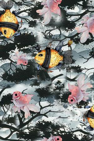 鱼印花华亿平台图片