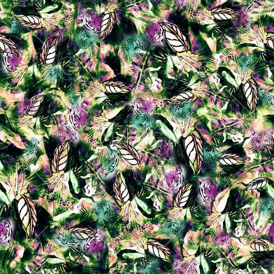 水彩手绘印花华亿平台图片