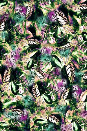 水彩手绘印花华亿平台图片