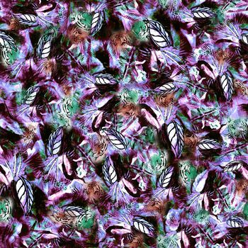 177131-中国 传统 水墨 和动物纹的 结合