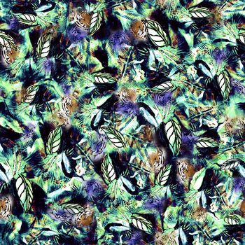 177132-中国 传统 水墨 和动物纹的 结合