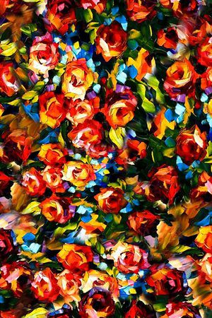 满底花卉印花华亿平台图片