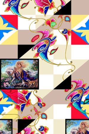 几何印花华亿平台图片