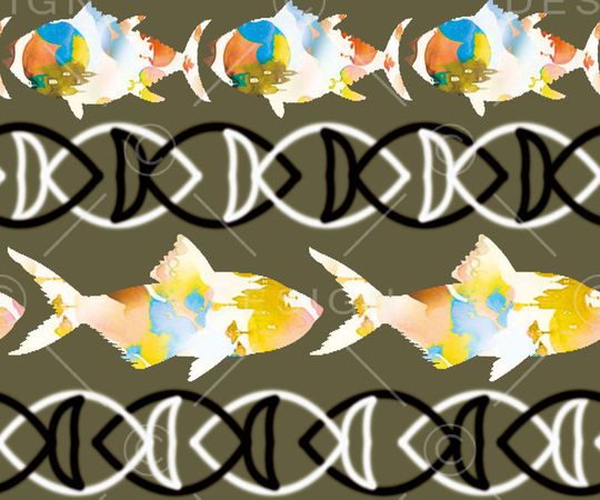 鱼印花华亿平台图片