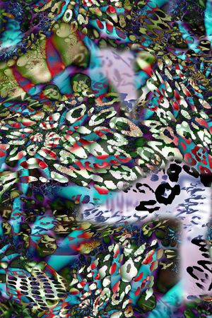 斑驳印花华亿平台图片