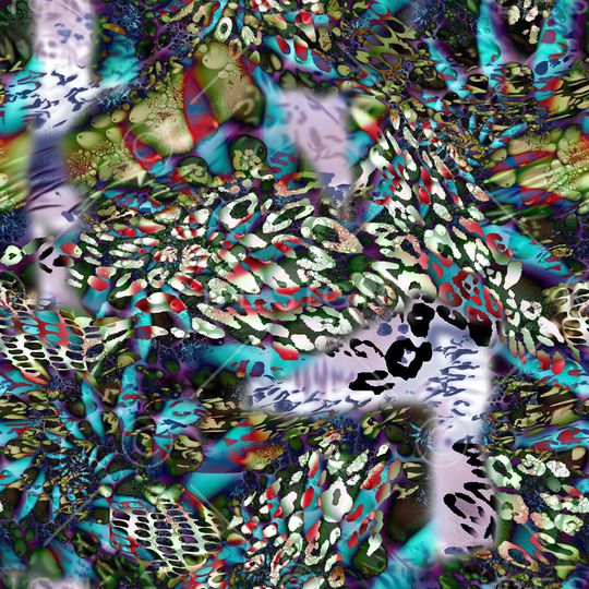 斑驳印花华亿平台图片