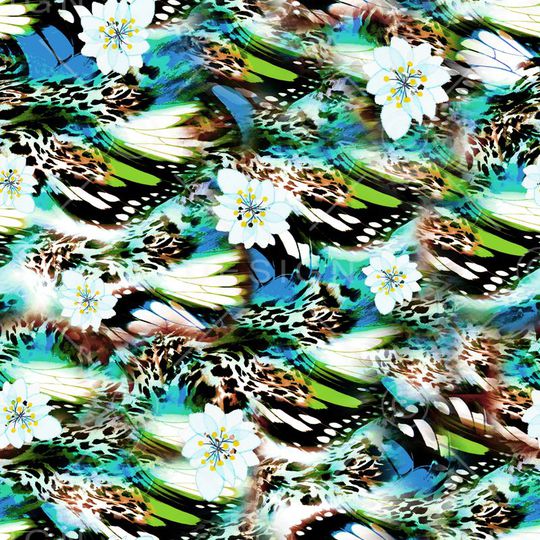 水彩手绘印花华亿平台图片