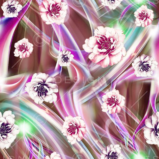 绚丽光线印花华亿平台图片