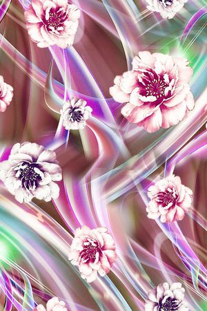 绚丽光线印花华亿平台图片