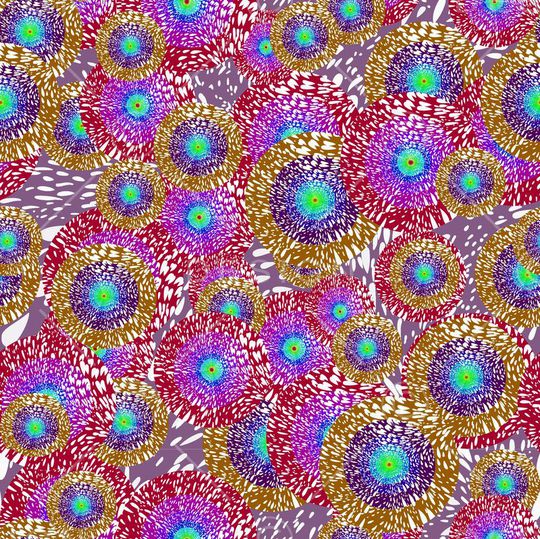 抽象花卉印花华亿平台图片