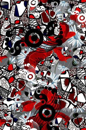 圆形印花华亿平台图片