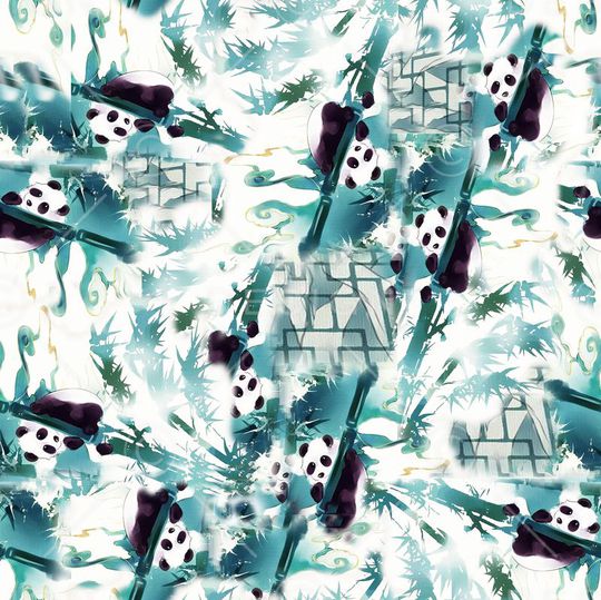 熊猫印花华亿平台图片