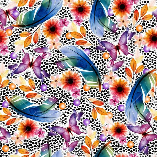 羽毛印花华亿平台图片