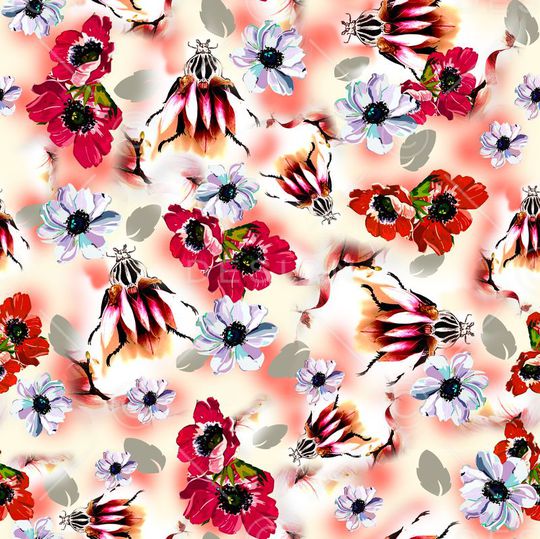 手绘印花华亿平台图片