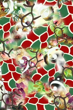 水彩手绘印花华亿平台图片