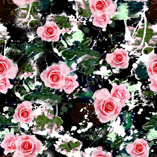 玫瑰印花华亿平台图片