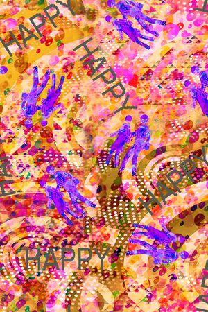 抽象印花华亿平台图片