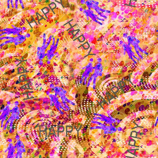 抽象印花华亿平台图片