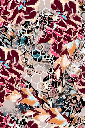 蜜蜂印花华亿平台图片