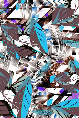 羽毛印花华亿平台图片