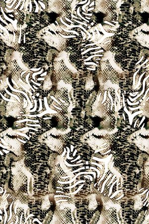 斑马纹印花华亿平台图片